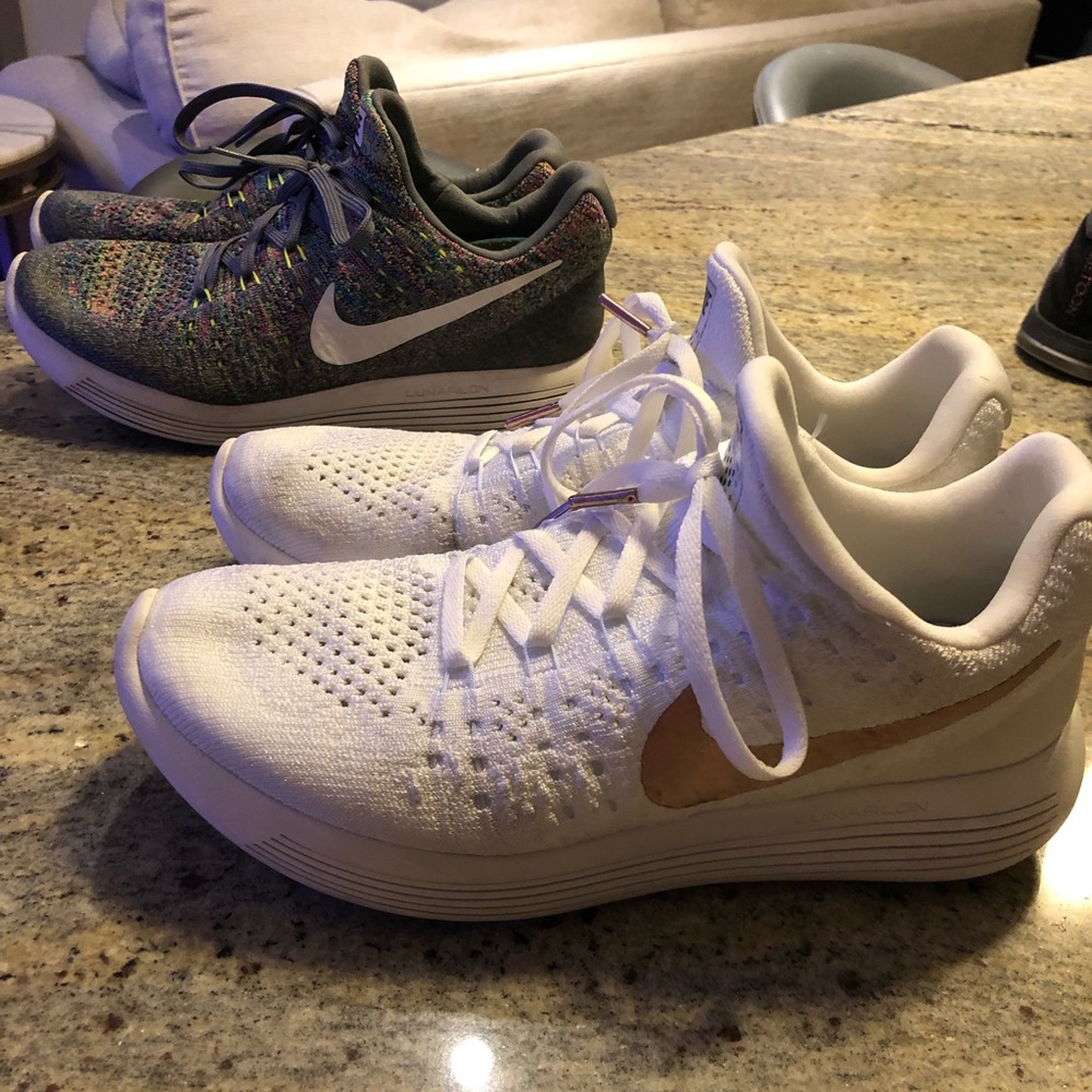 Lot of 2 pair of Nike Lunarepic flyknit shoes 8.5
